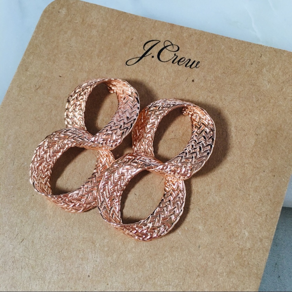 J. CREW Rope Double-Hoop Earrings